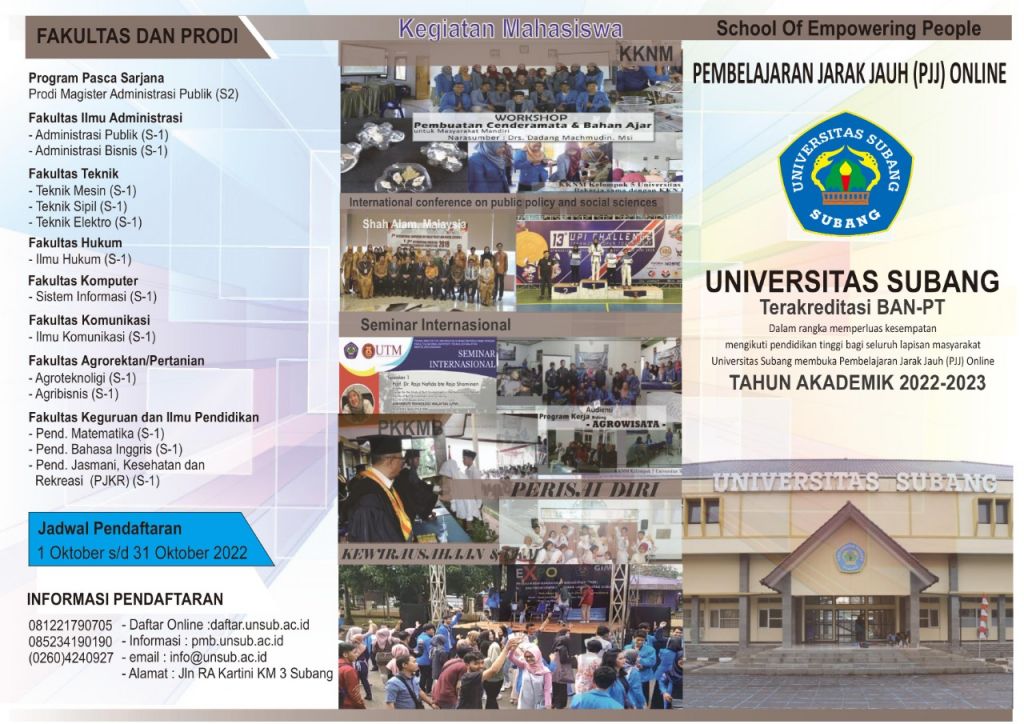 Yuk, Kuliah Online di Universitas Subang